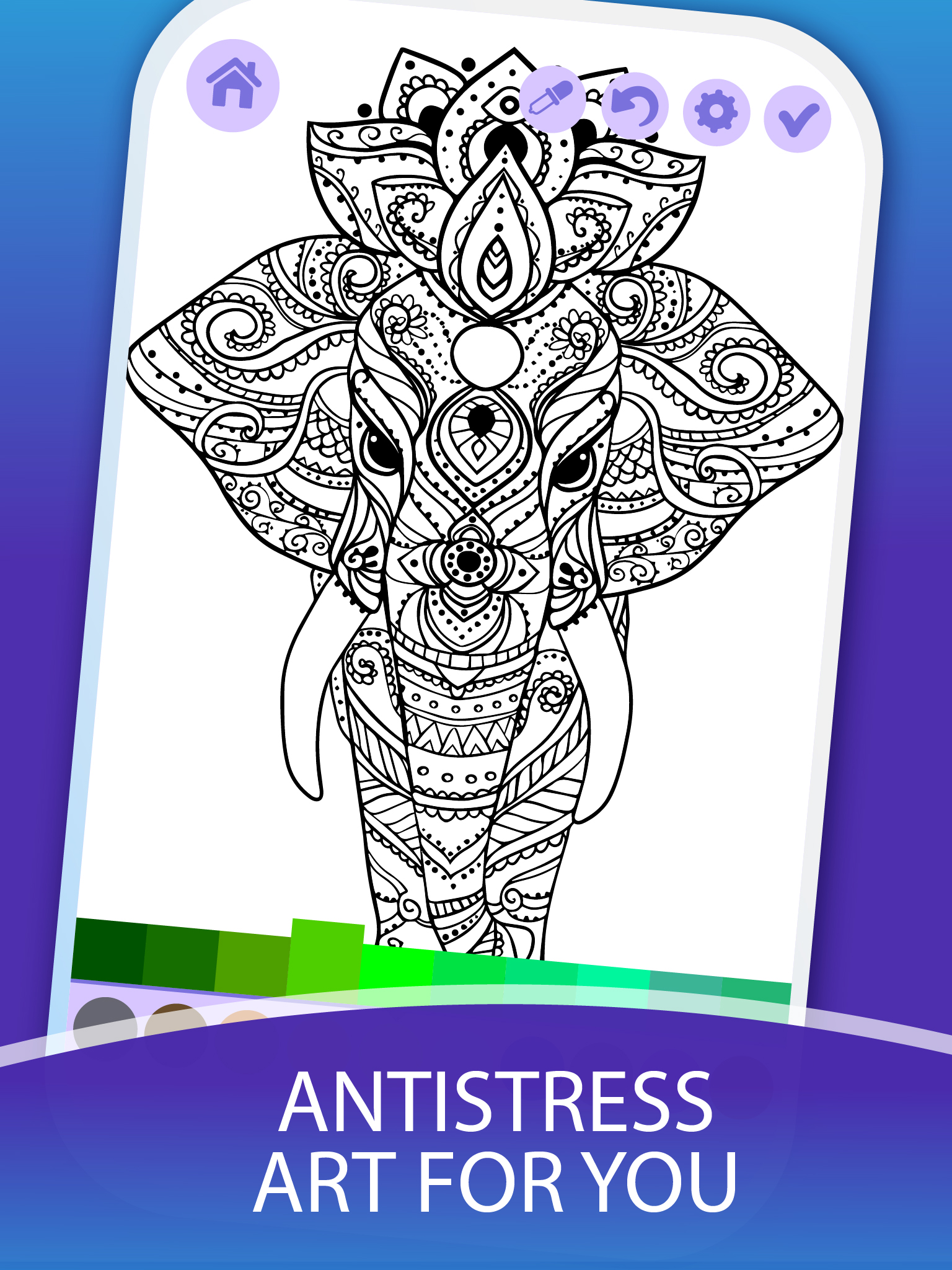 اسکرین شات 4 بازی Antistress Adult Coloring Book