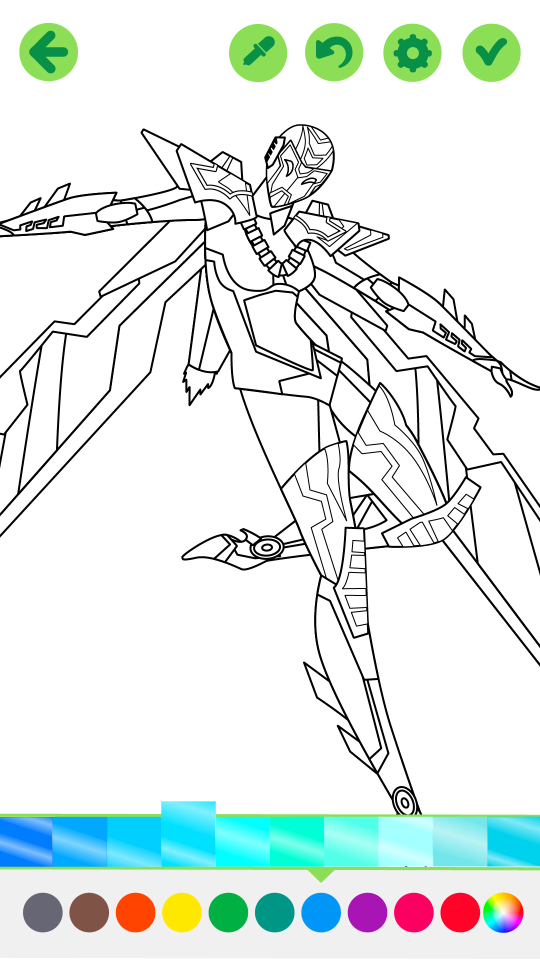 اسکرین شات 2 برنامه Robots City Coloring for Boys