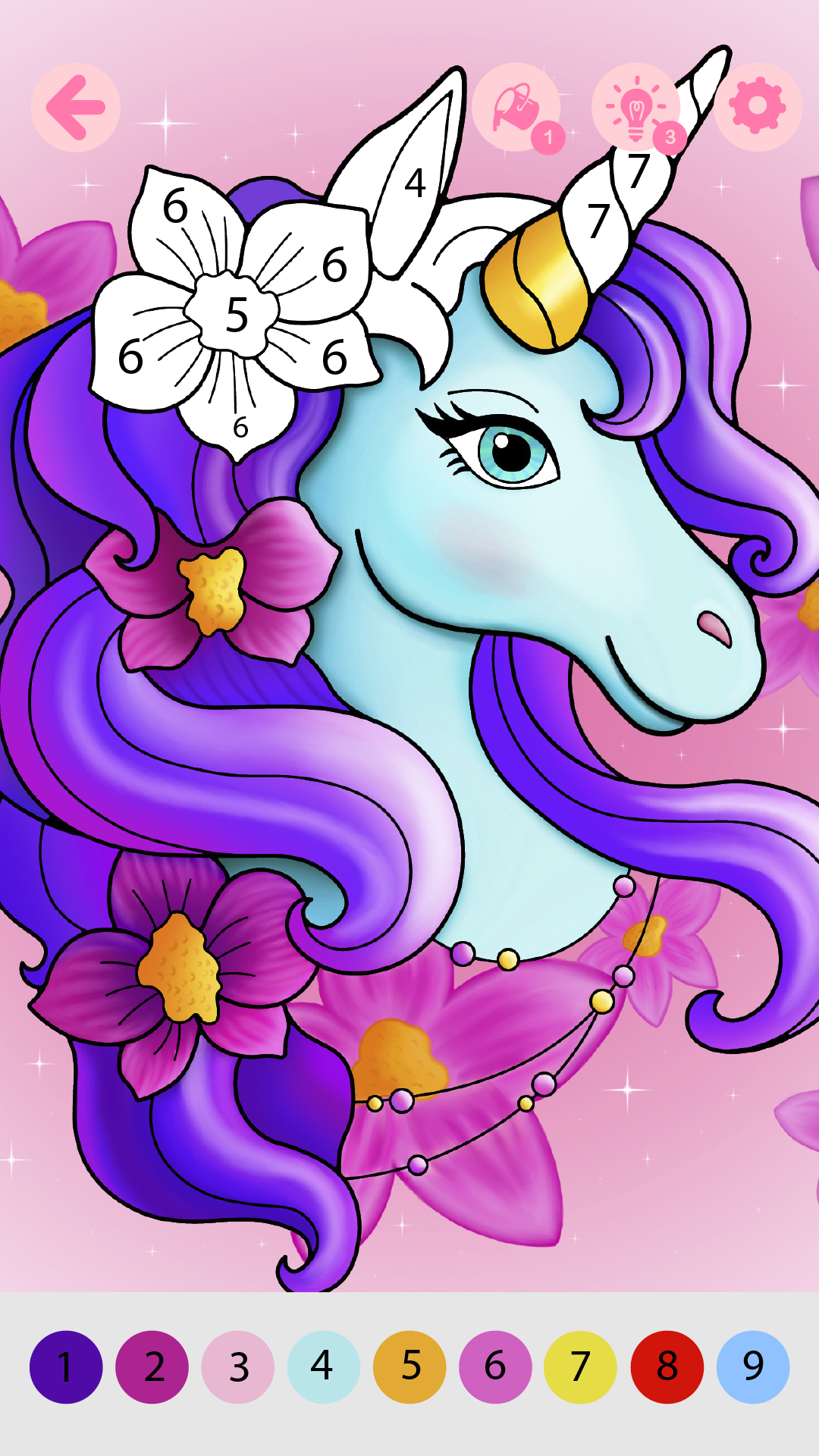 اسکرین شات 5 بازی My Little Unicorn by Numbers