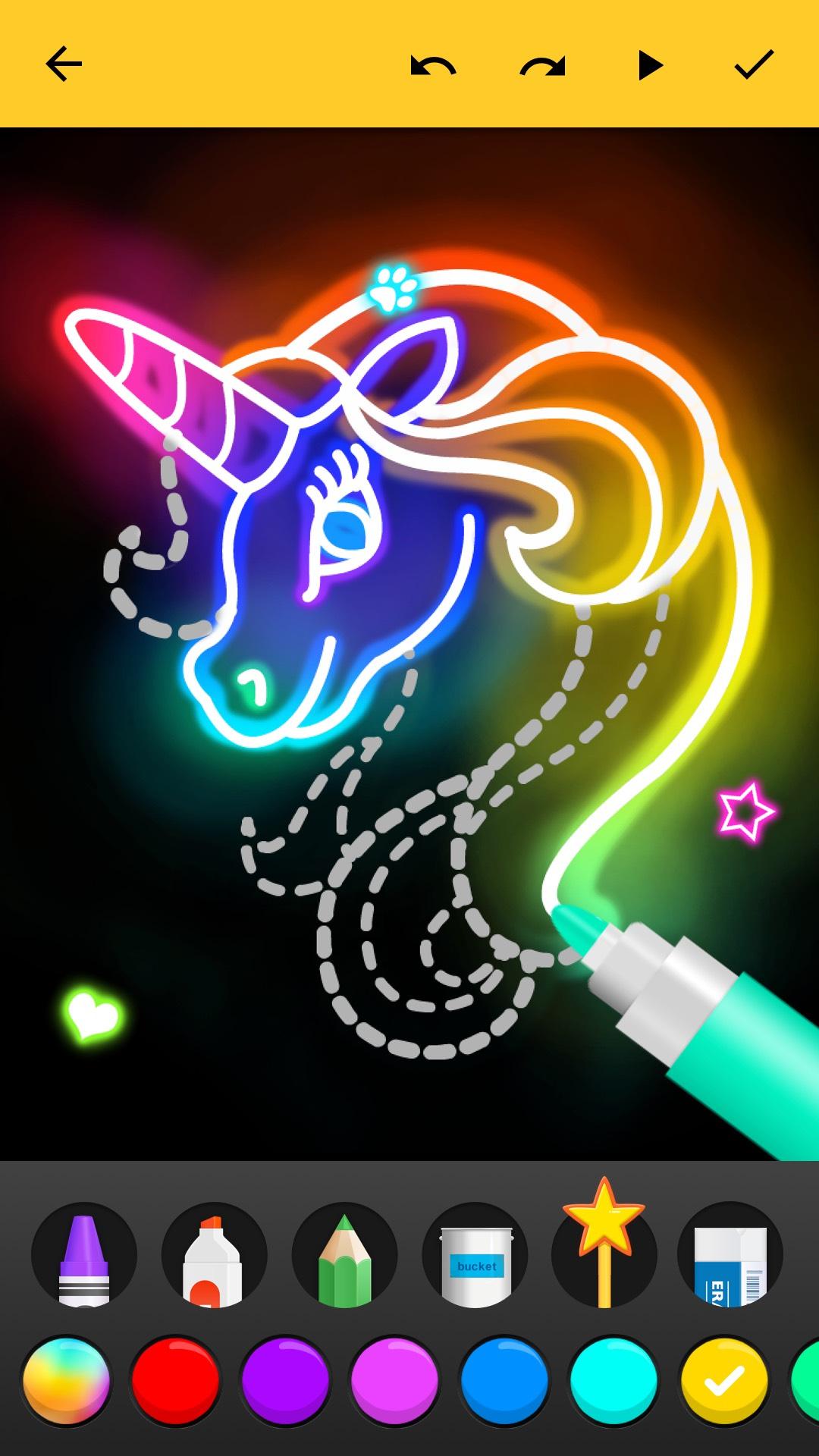 اسکرین شات 2 بازی Learn to Draw Glow Cartoon