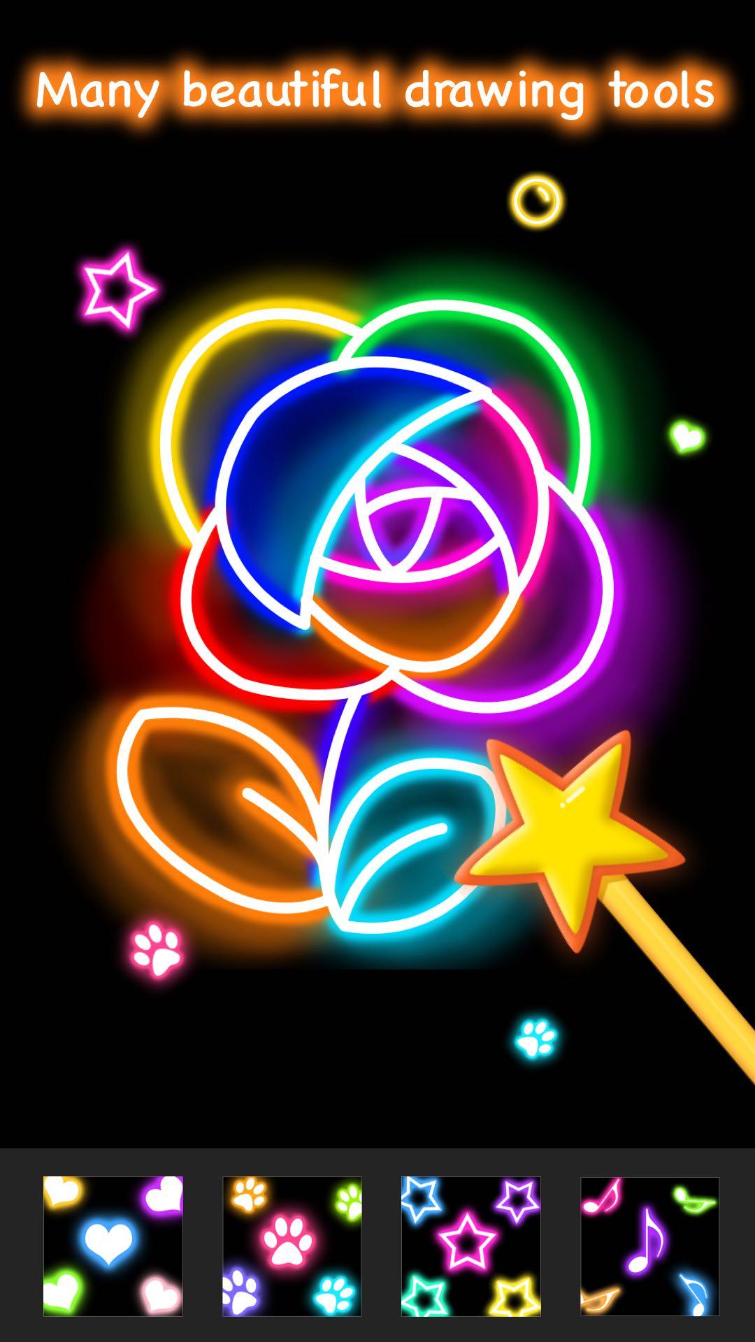 اسکرین شات 5 بازی Learn To Draw Glow Flower