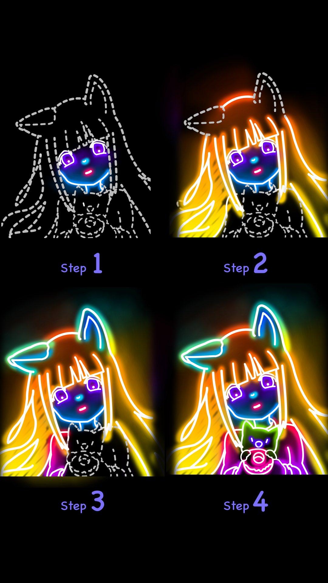 اسکرین شات 4 برنامه Draw Glow Comics