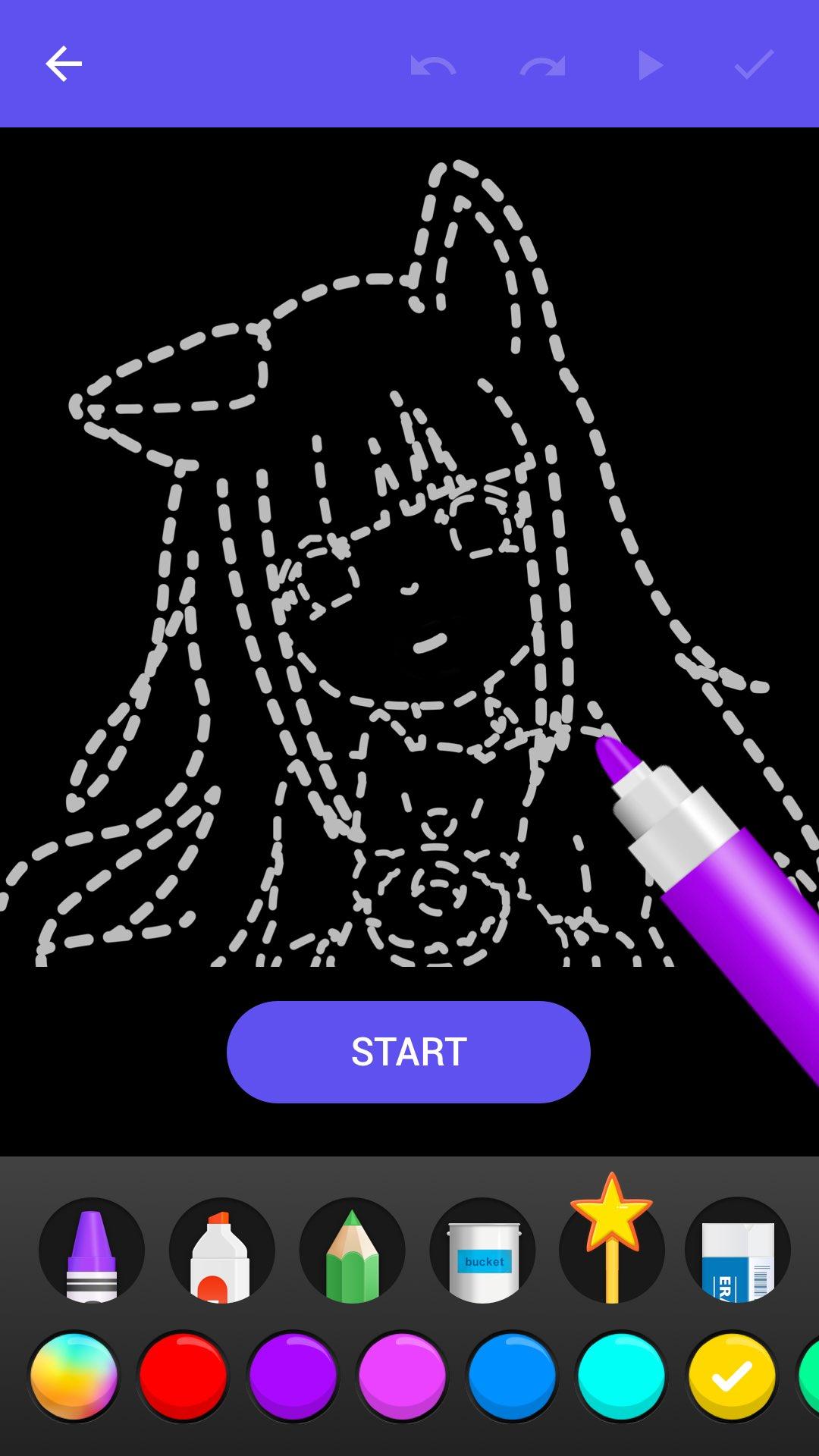 اسکرین شات 2 برنامه Draw Glow Comics