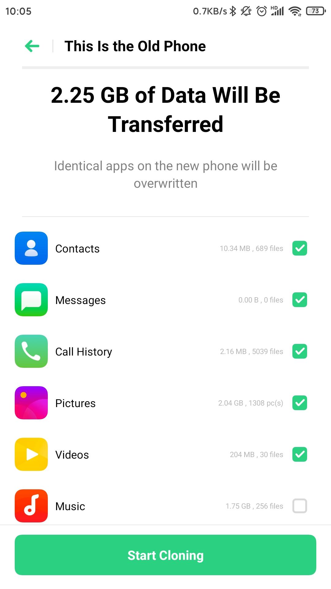 اسکرین شات 4 برنامه OPPO Clone Phone