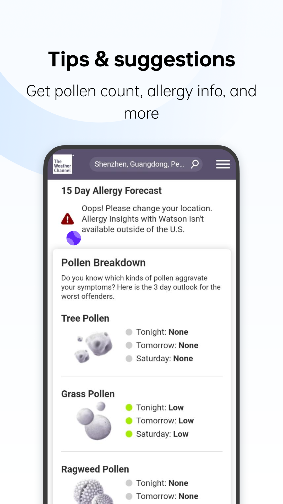 اسکرین شات 3 برنامه Weather