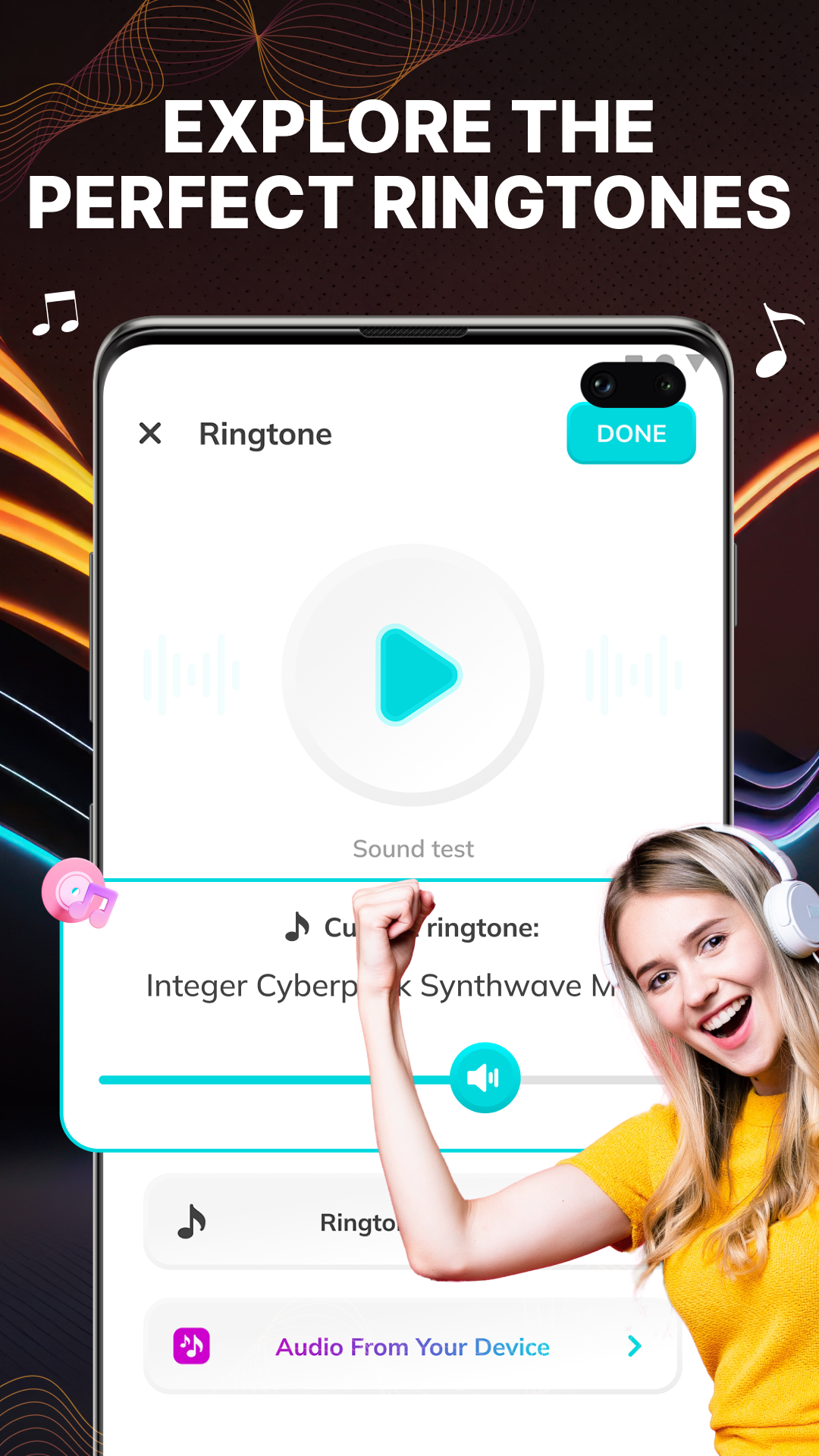 اسکرین شات 5 برنامه Call Theme & Ringtone App