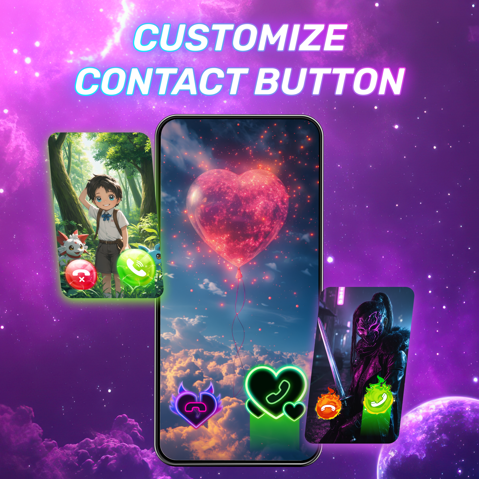 اسکرین شات 3 برنامه Call Screen & Ringtones Music