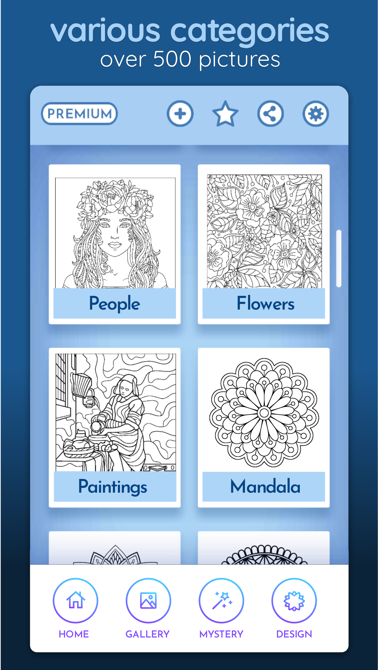 اسکرین شات 2 برنامه Coloring Book for Adults