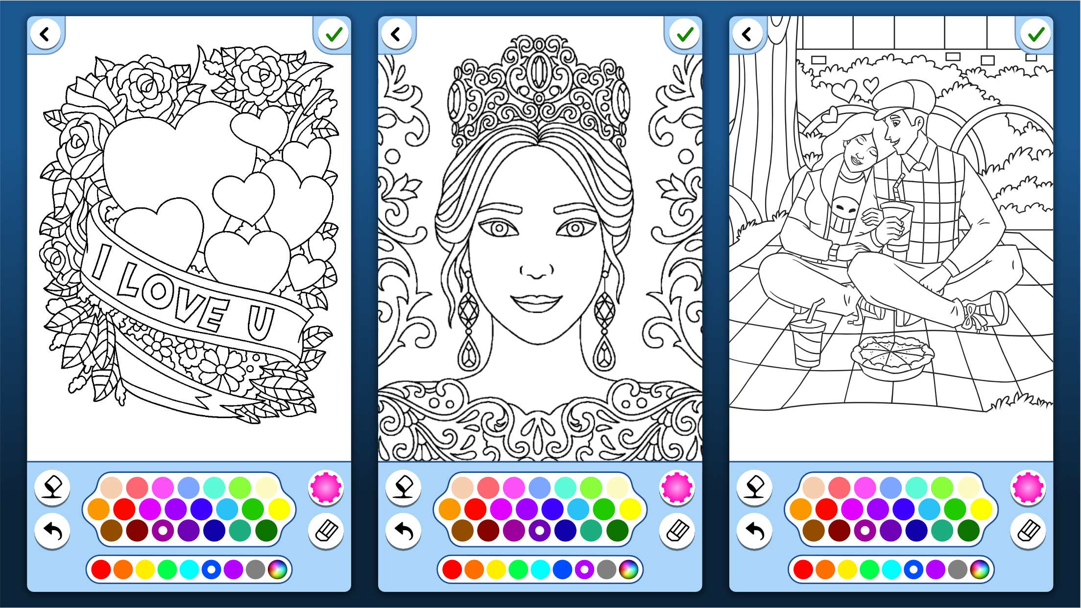 اسکرین شات 7 برنامه Coloring Book for Adults