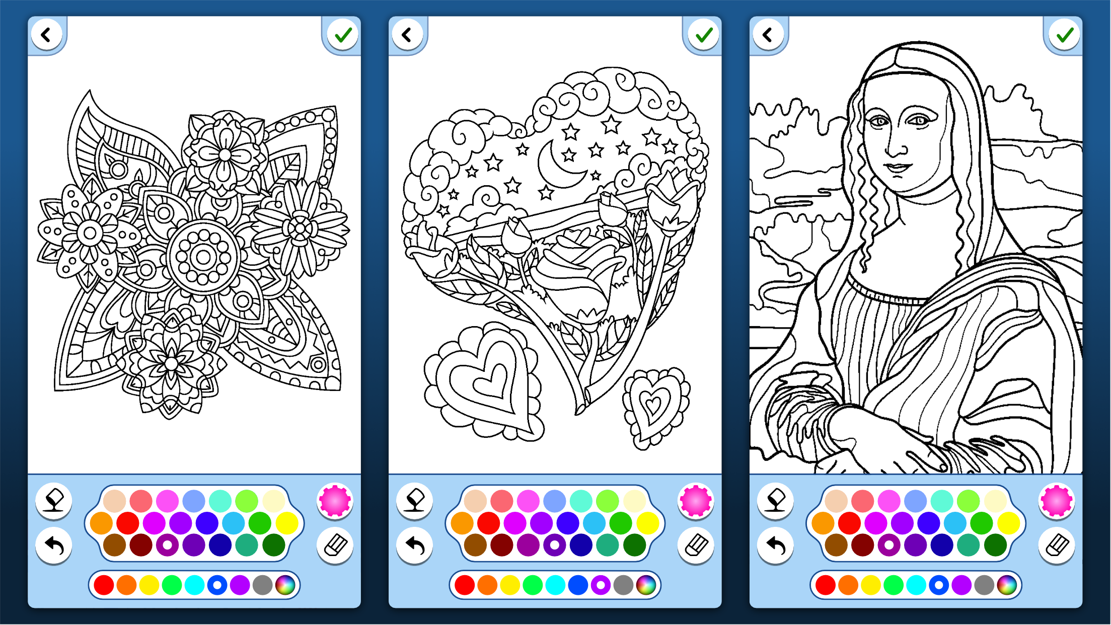 اسکرین شات 6 برنامه Coloring Book for Adults
