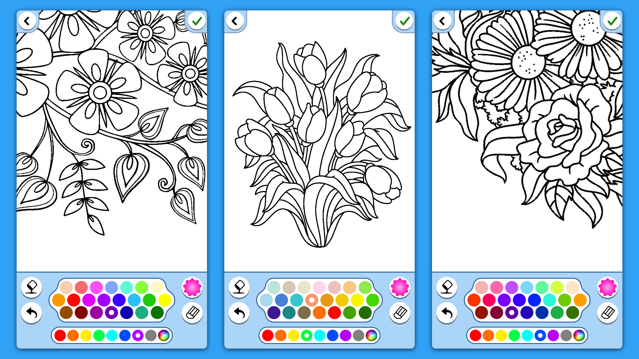 اسکرین شات 6 بازی Adult Coloring: Flowers