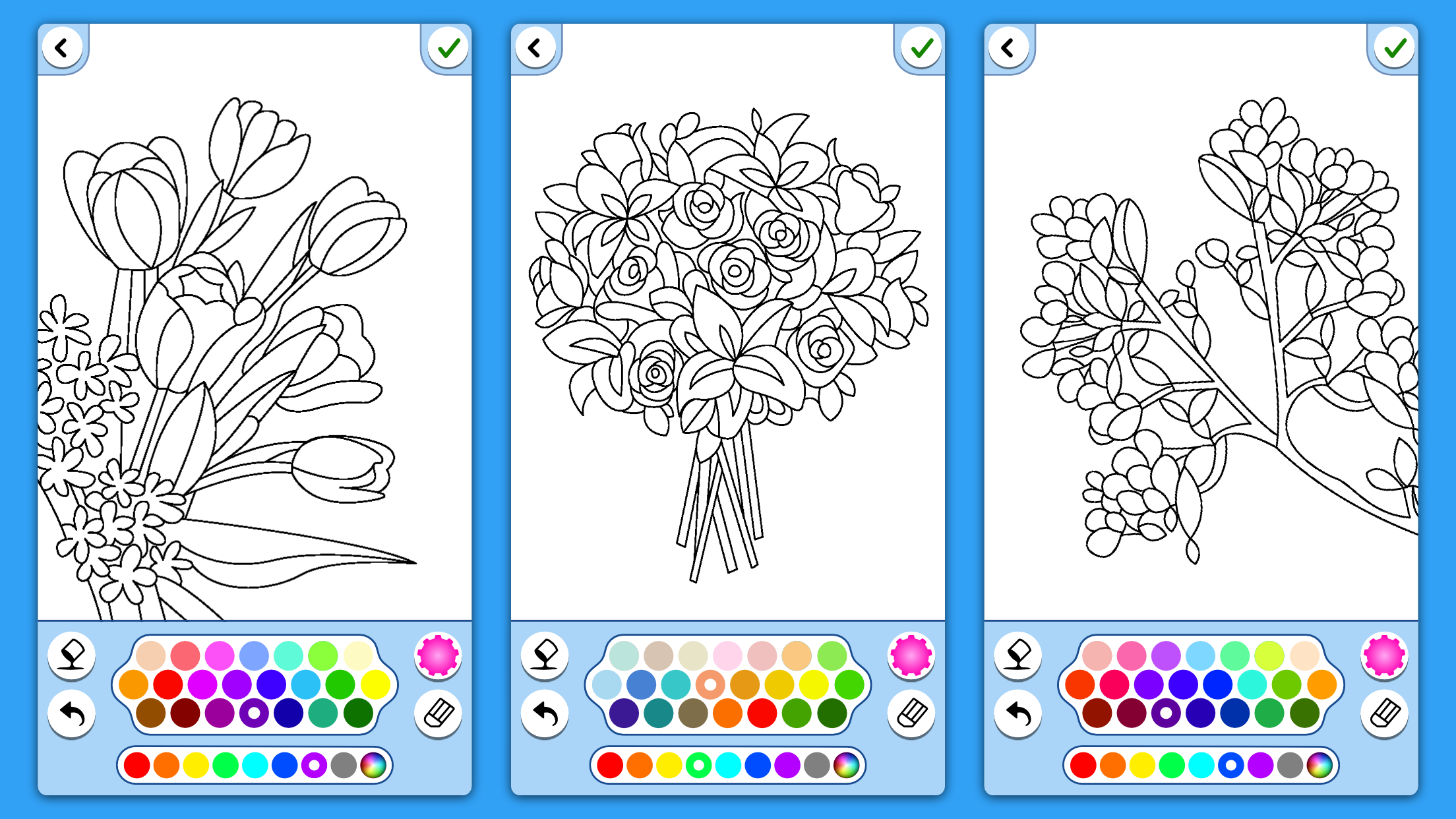 اسکرین شات 8 بازی Adult Coloring: Flowers