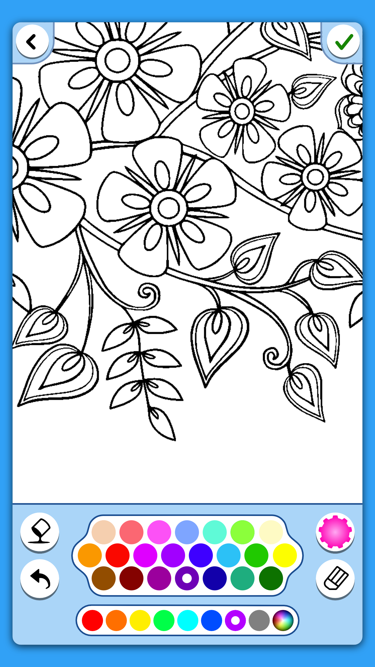 اسکرین شات 3 بازی Adult Coloring: Flowers