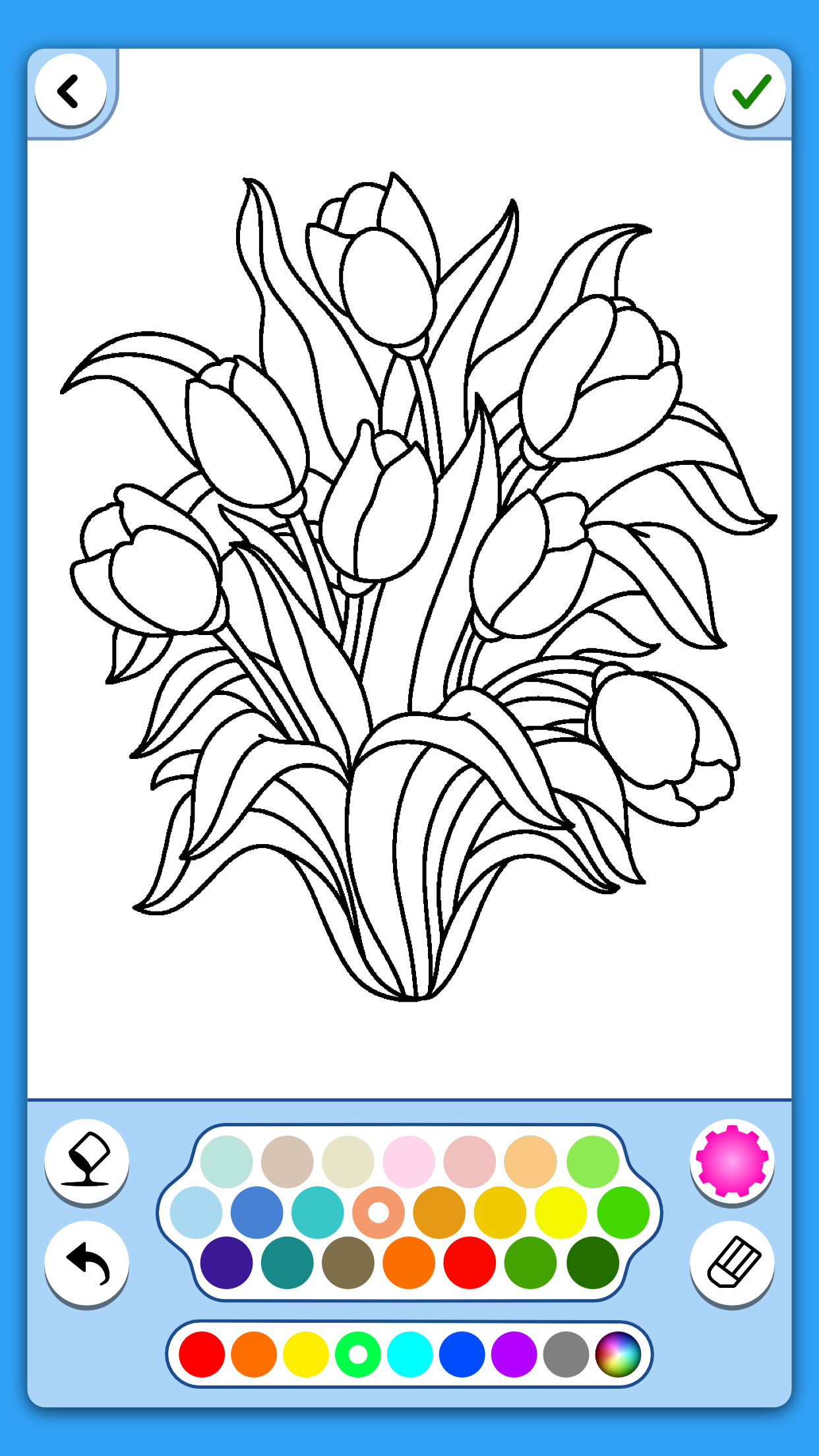 اسکرین شات 4 بازی Adult Coloring: Flowers