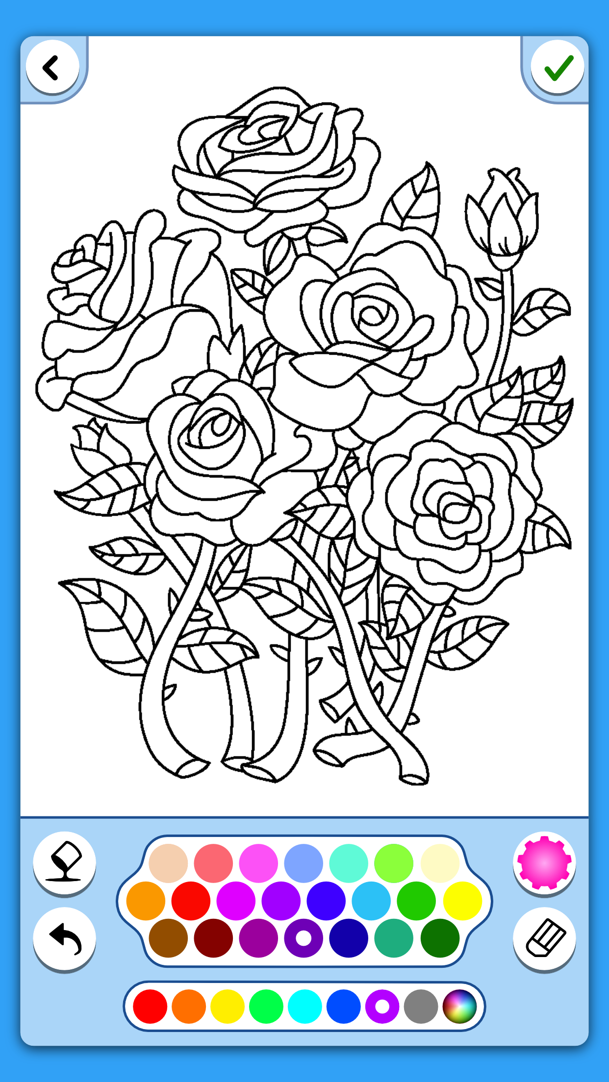 اسکرین شات 1 بازی Adult Coloring: Flowers