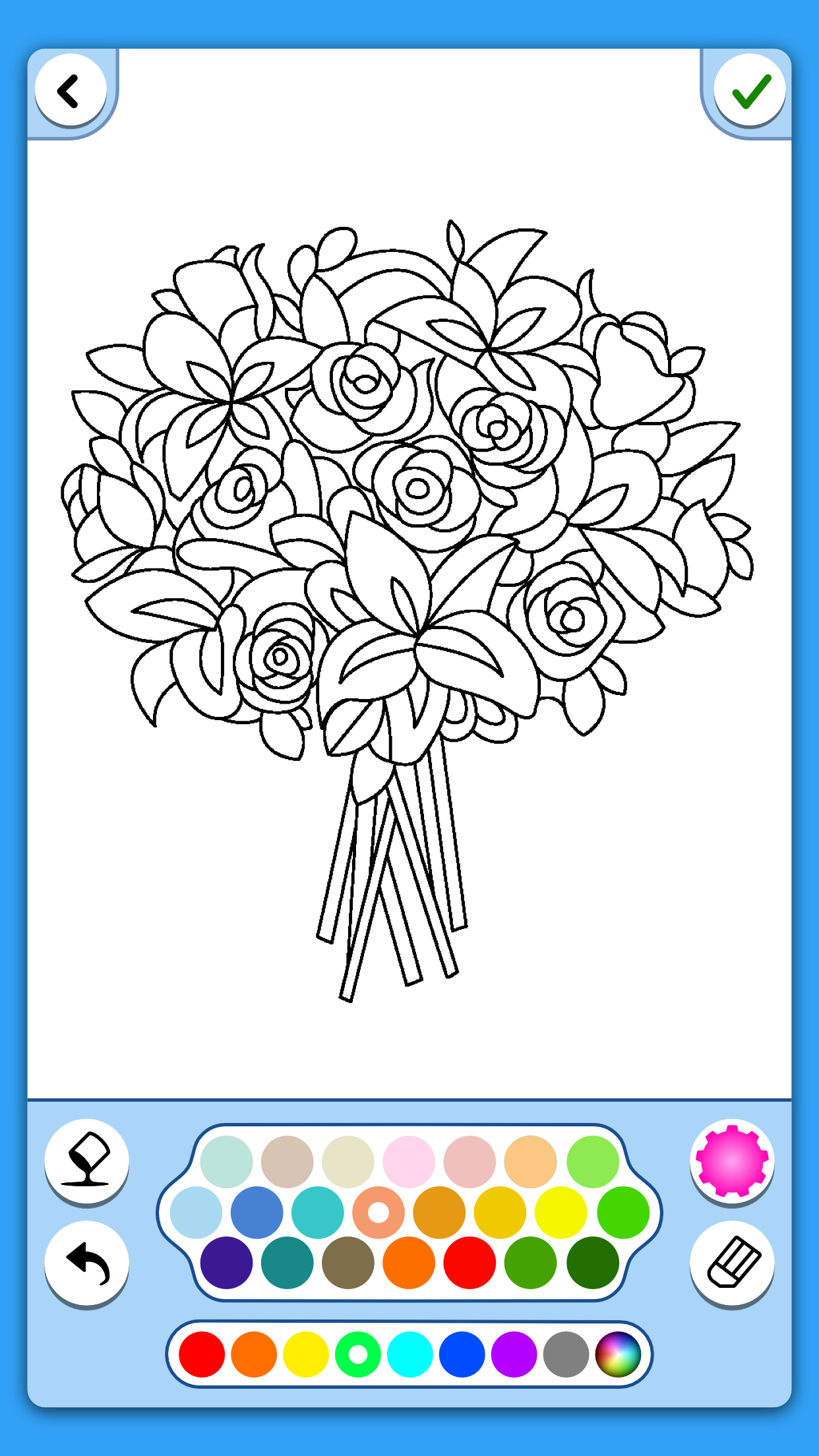 اسکرین شات 2 بازی Adult Coloring: Flowers