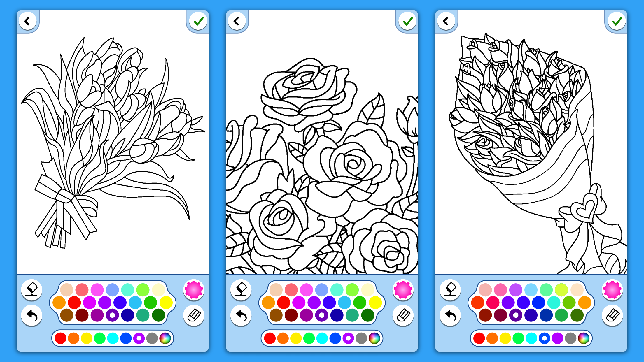 اسکرین شات 7 بازی Adult Coloring: Flowers
