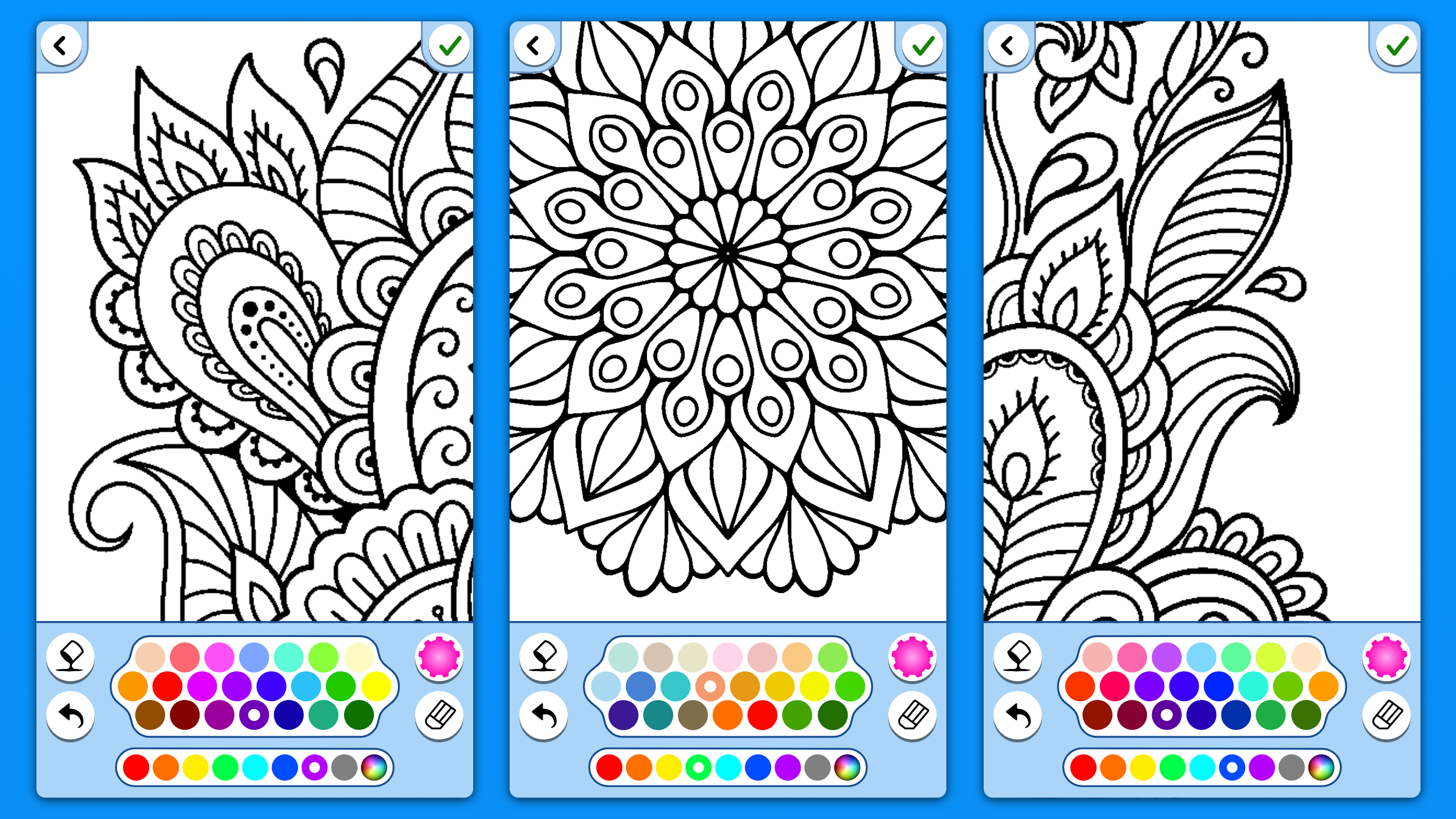 اسکرین شات 6 برنامه Mandala coloring book adults