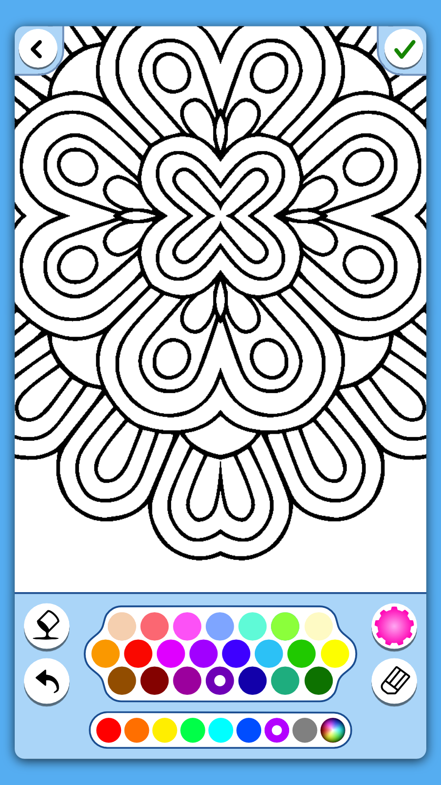 اسکرین شات 2 برنامه Mandala coloring book adults
