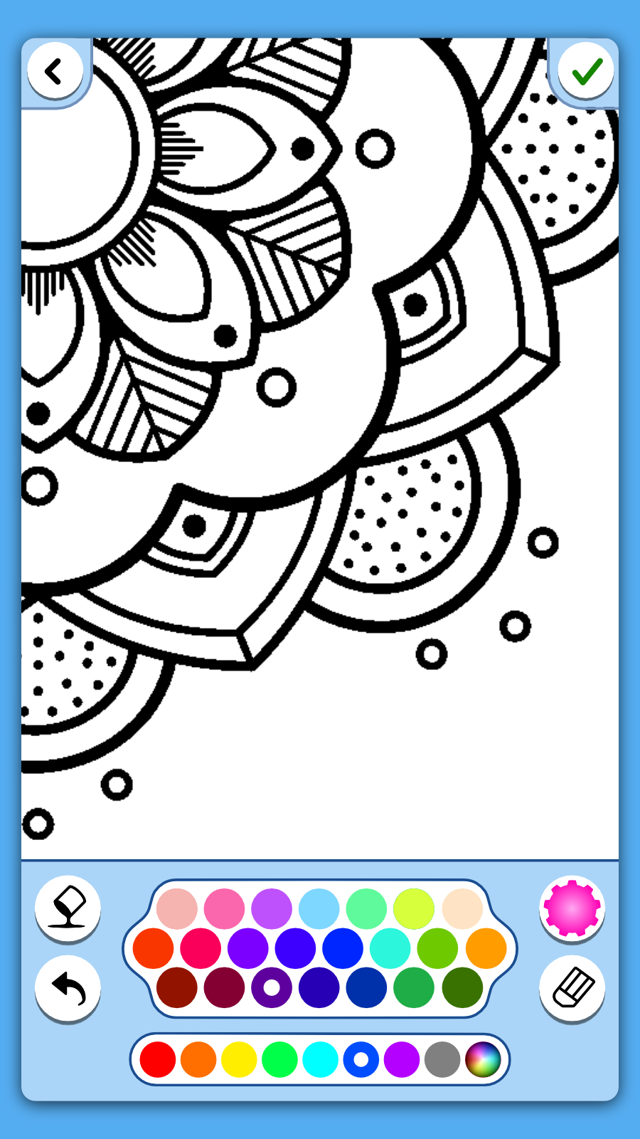 اسکرین شات 5 برنامه Mandala coloring book adults
