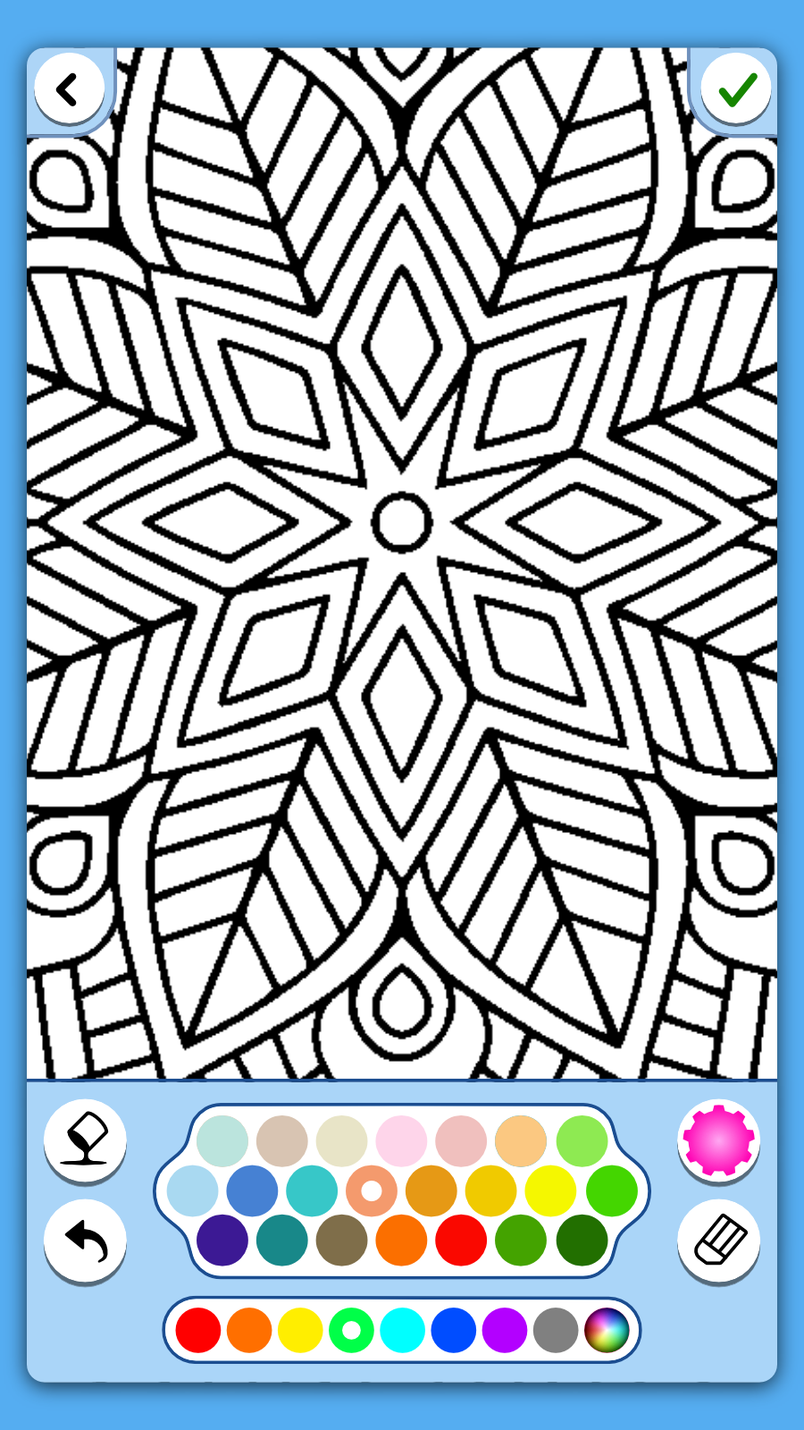 اسکرین شات 4 برنامه Mandala coloring book adults