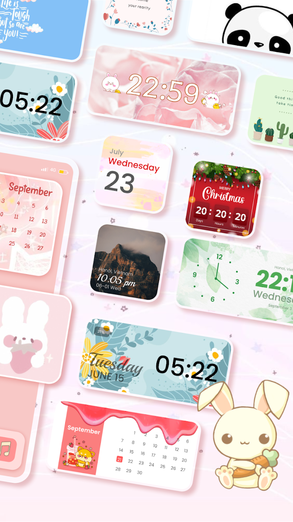 اسکرین شات 2 برنامه Colorful Widget - Magic Widget