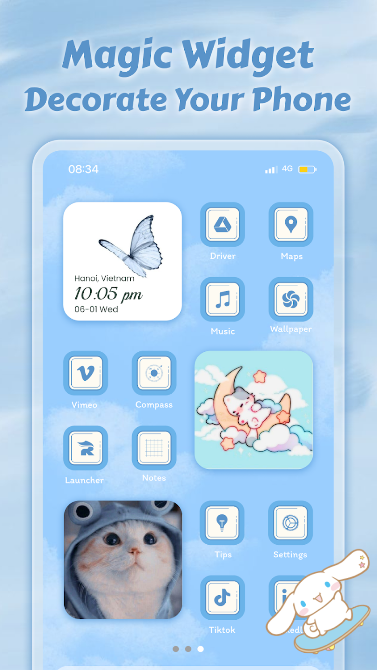 اسکرین شات 4 برنامه Colorful Widget - Magic Widget