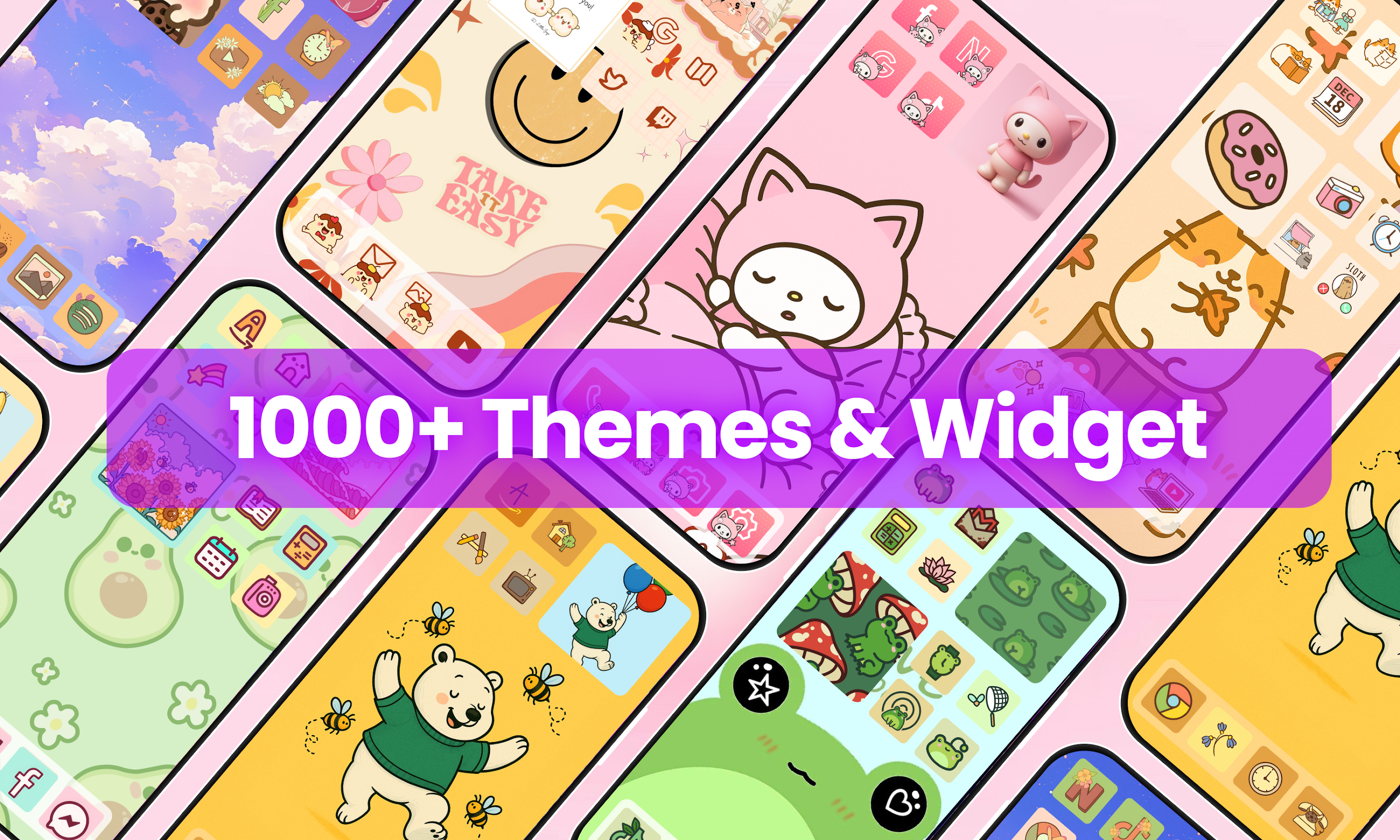 اسکرین شات 1 برنامه Color Widget - Theme Pack