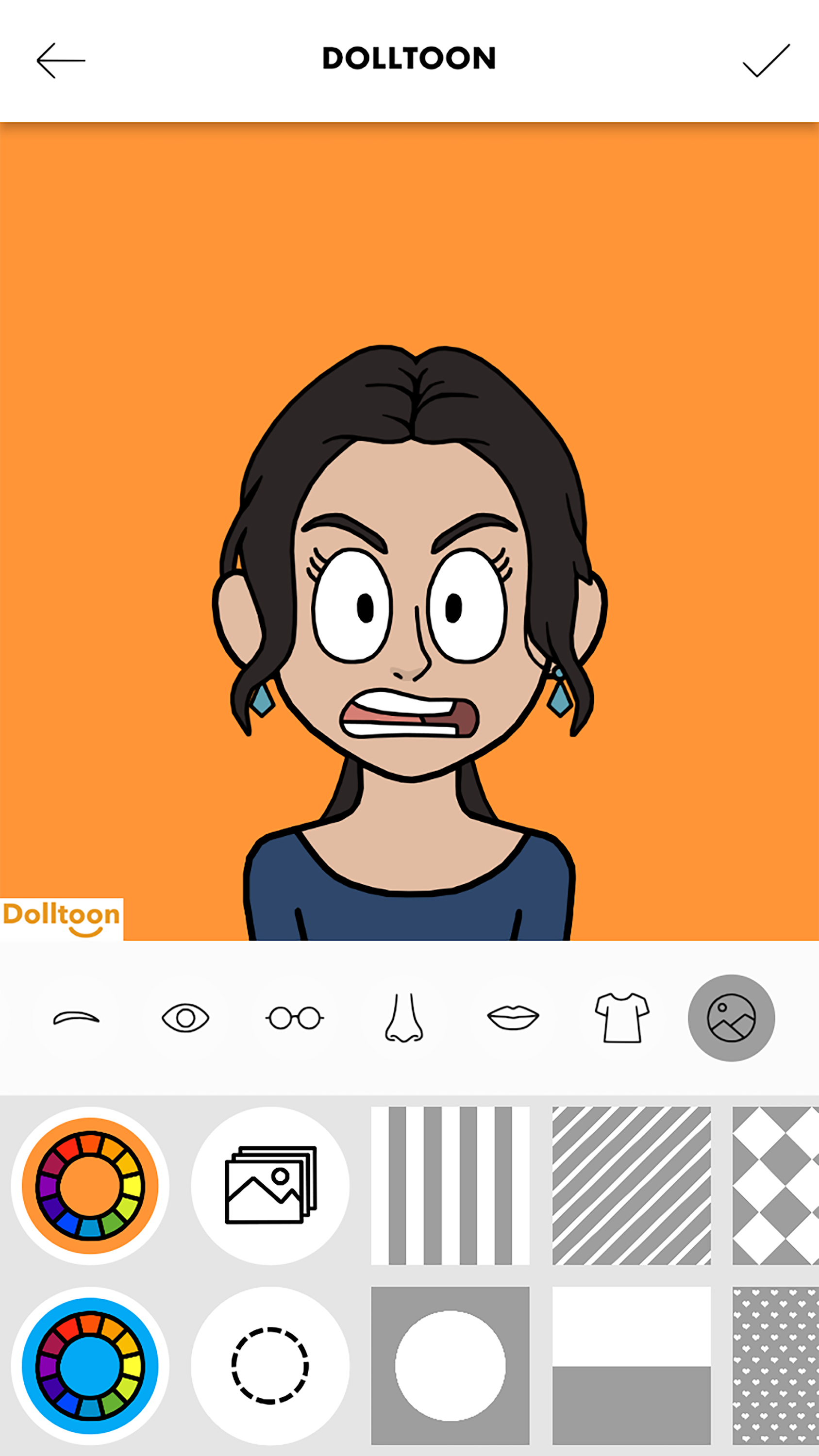 اسکرین شات 8 برنامه Dolltoon - Cartoon Creator