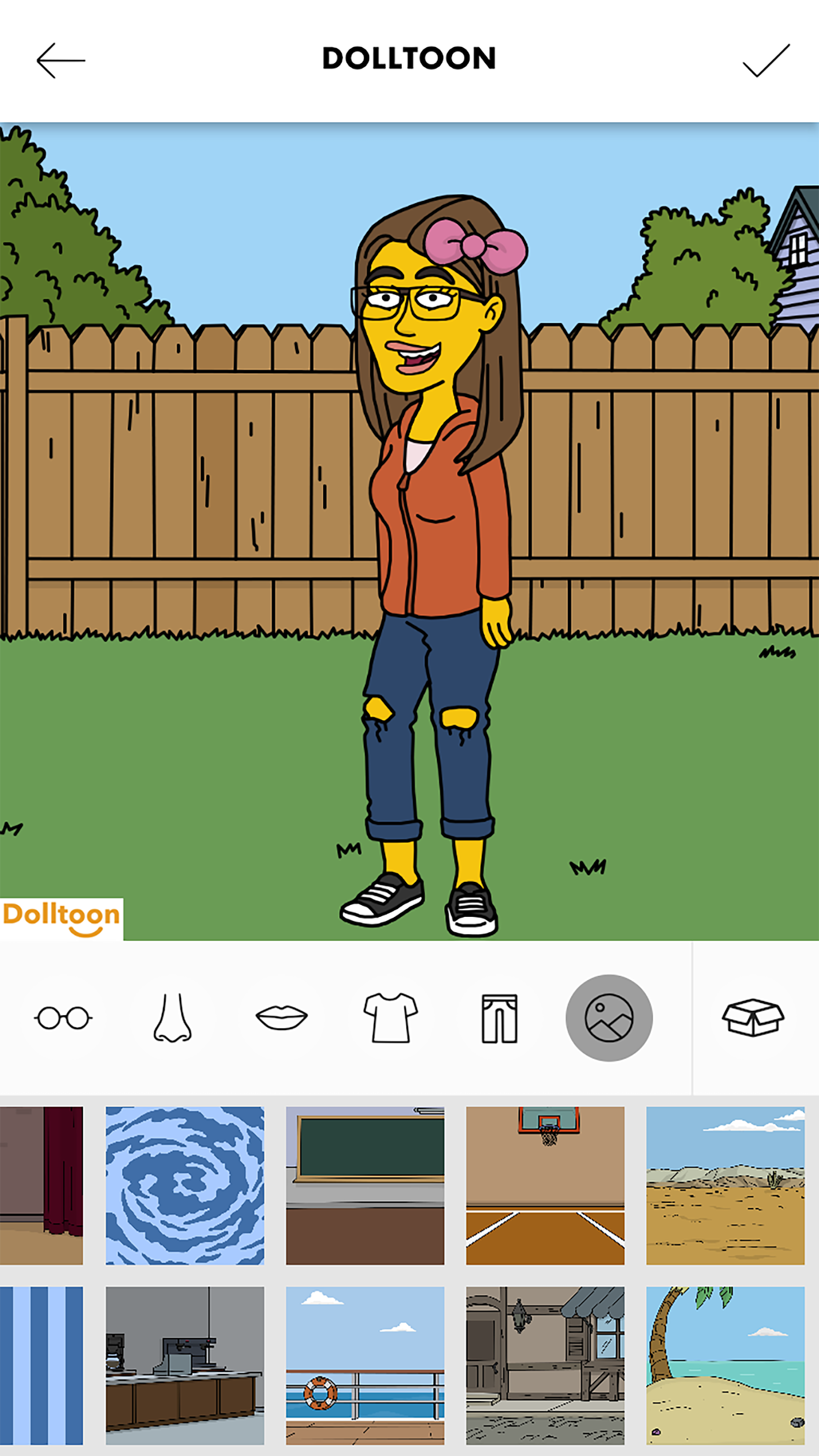 اسکرین شات 3 برنامه Dolltoon - Cartoon Creator