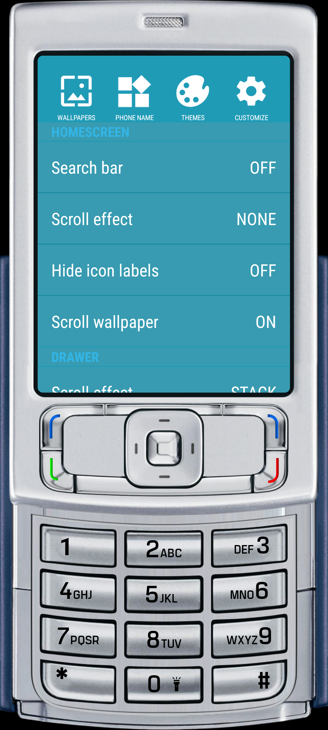 اسکرین شات 4 برنامه Nokia N95 Style Launcher