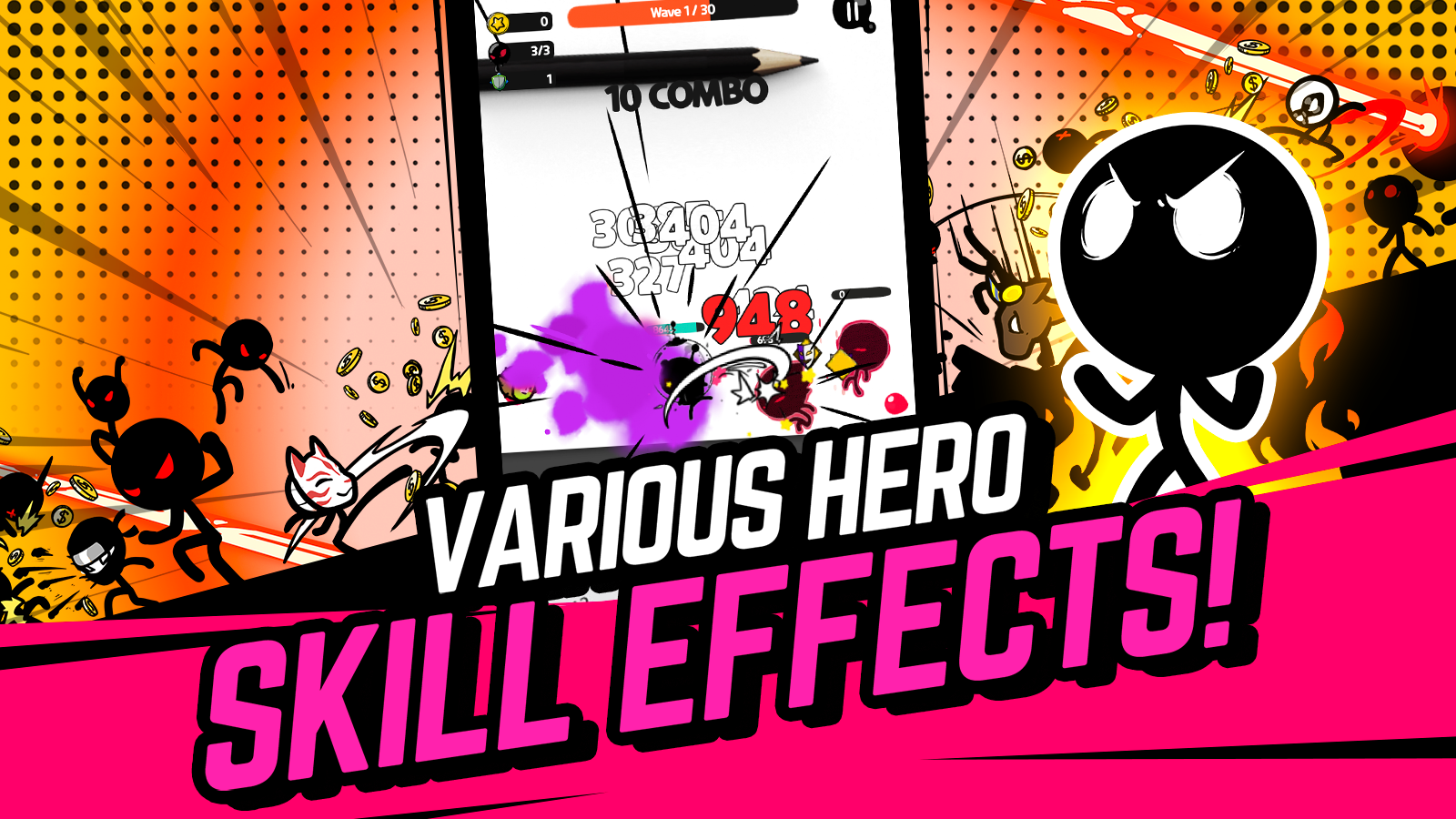 اسکرین شات 3 بازی Super Action Hero: Stick Fight
