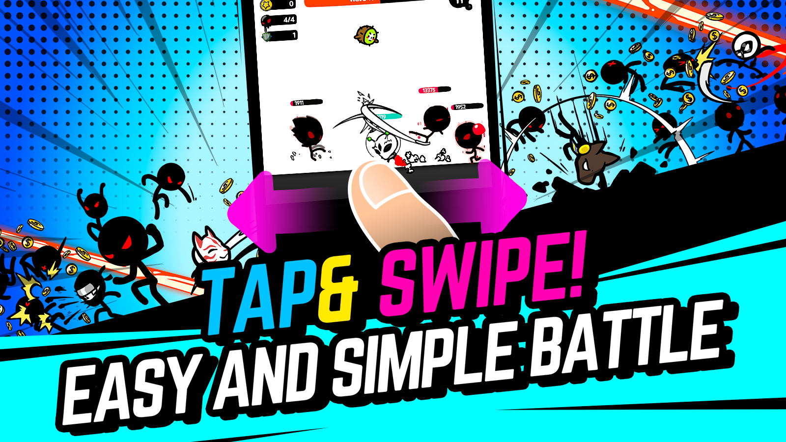 اسکرین شات 2 بازی Super Action Hero: Stick Fight