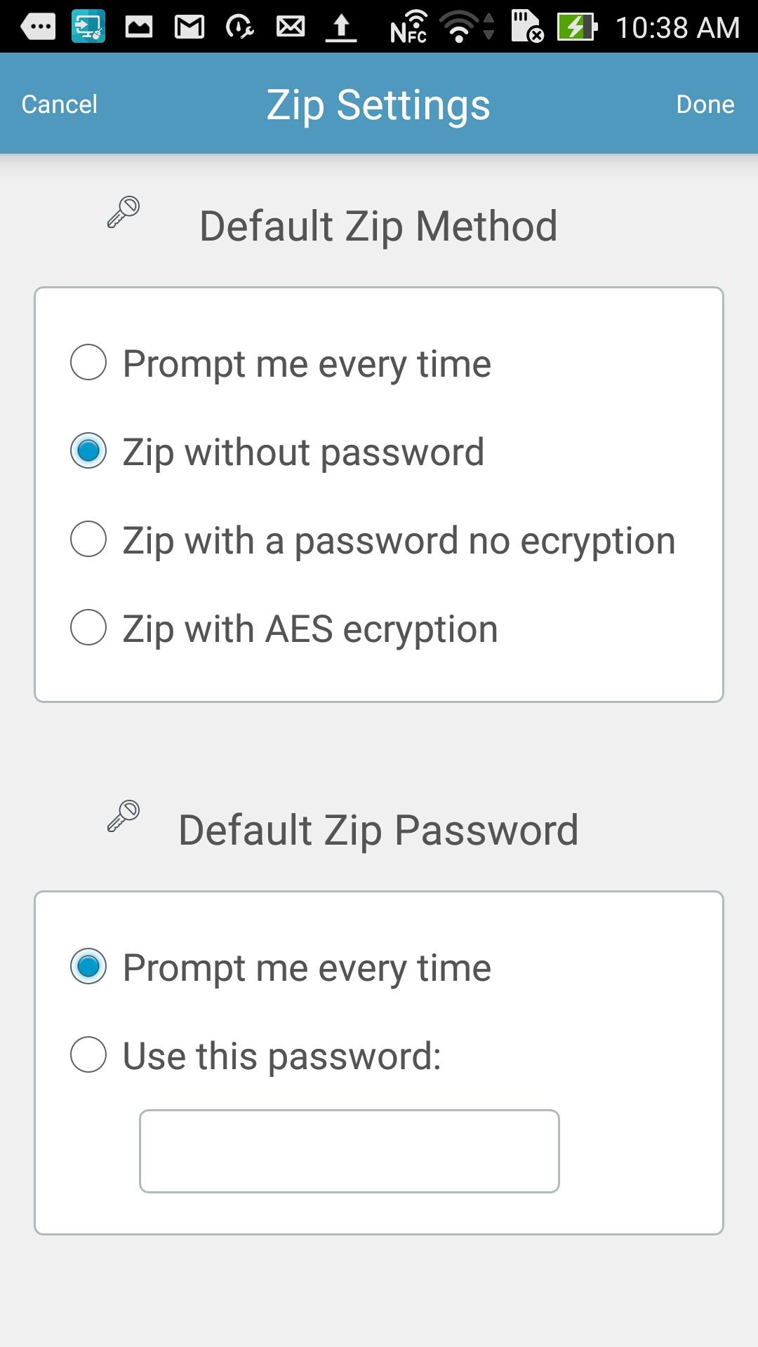 اسکرین شات 3 برنامه iZip - Zip Unzip Tool