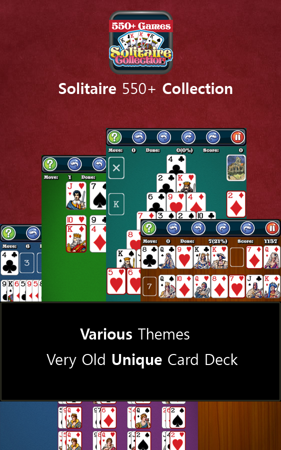 اسکرین شات 1 بازی 550+ Card Games Solitaire Pack