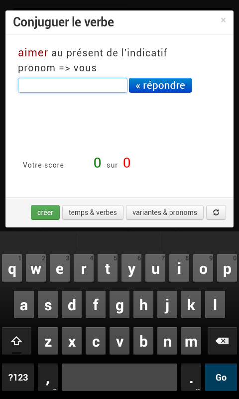 اسکرین شات 6 برنامه French Conjugation