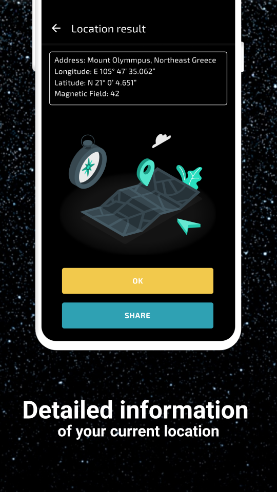 اسکرین شات 5 برنامه Compass: Direction Compass