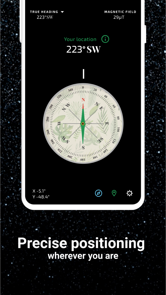 اسکرین شات 3 برنامه Compass: Direction Compass