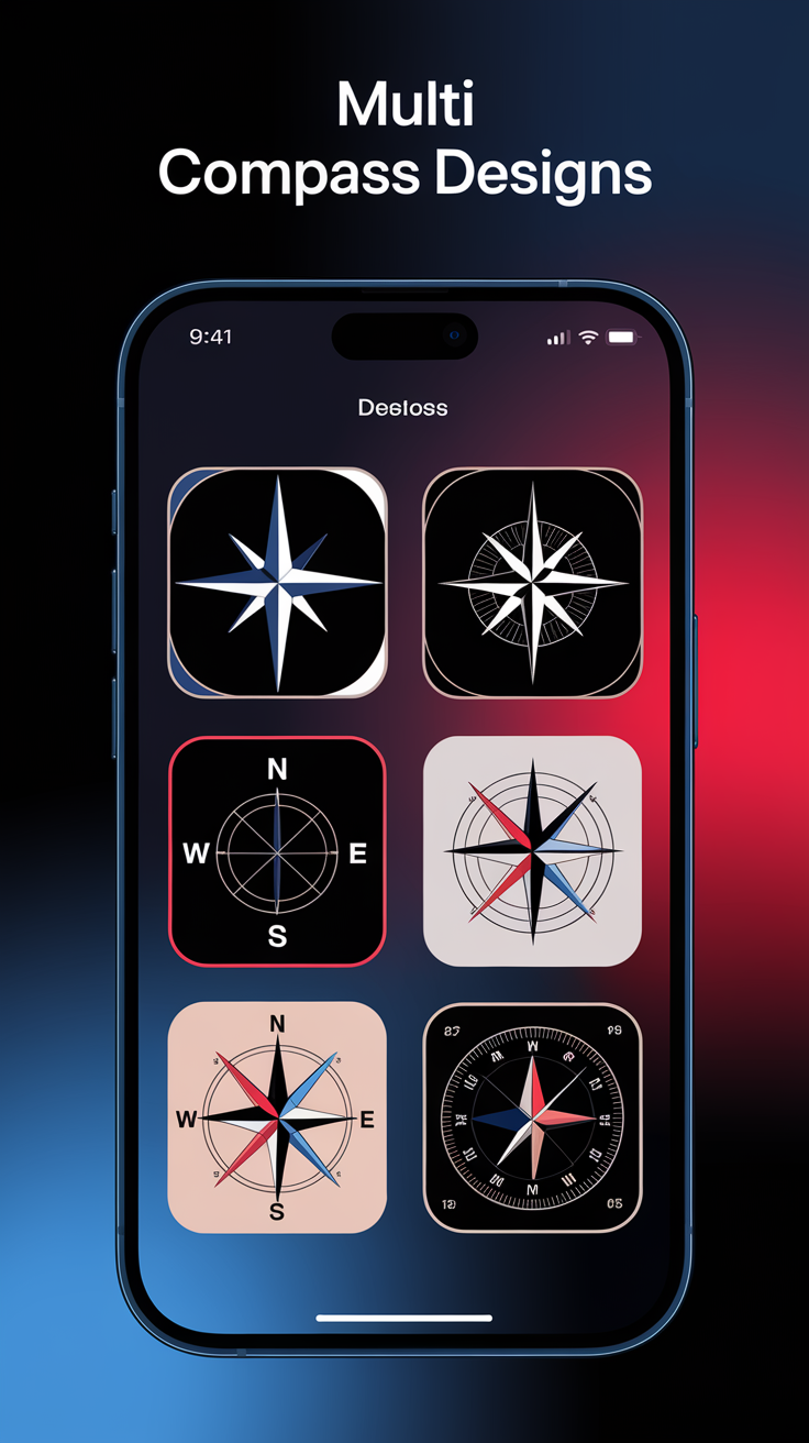 اسکرین شات 4 برنامه Compass app - Accurate Compass