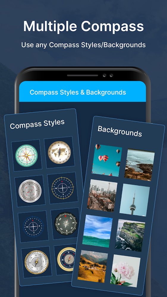 اسکرین شات 6 برنامه Compass app - Accurate Compass