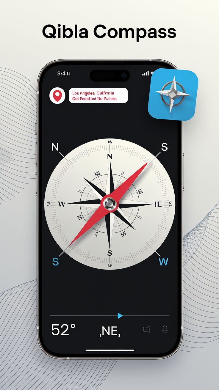 اسکرین شات 3 برنامه Compass app - Accurate Compass