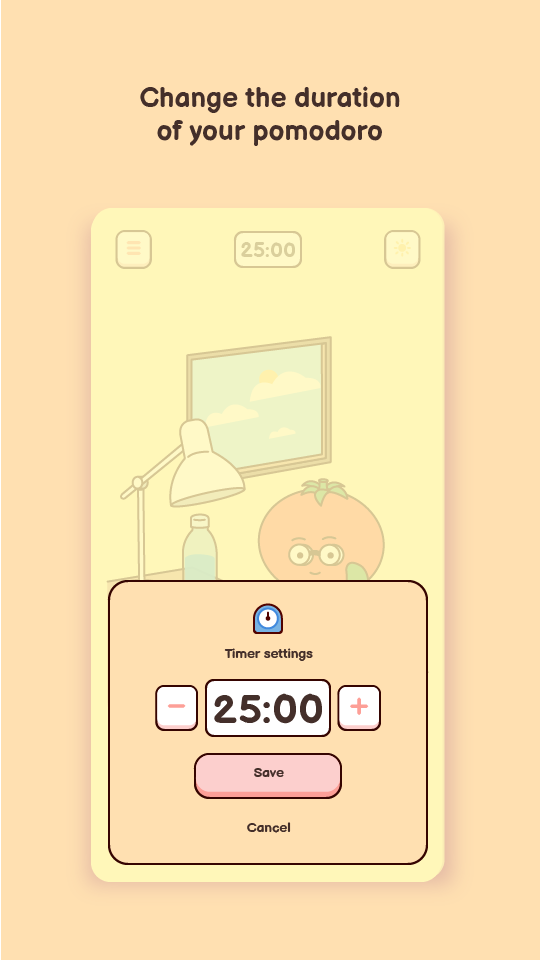 اسکرین شات 2 برنامه Tommo - Pomodoro