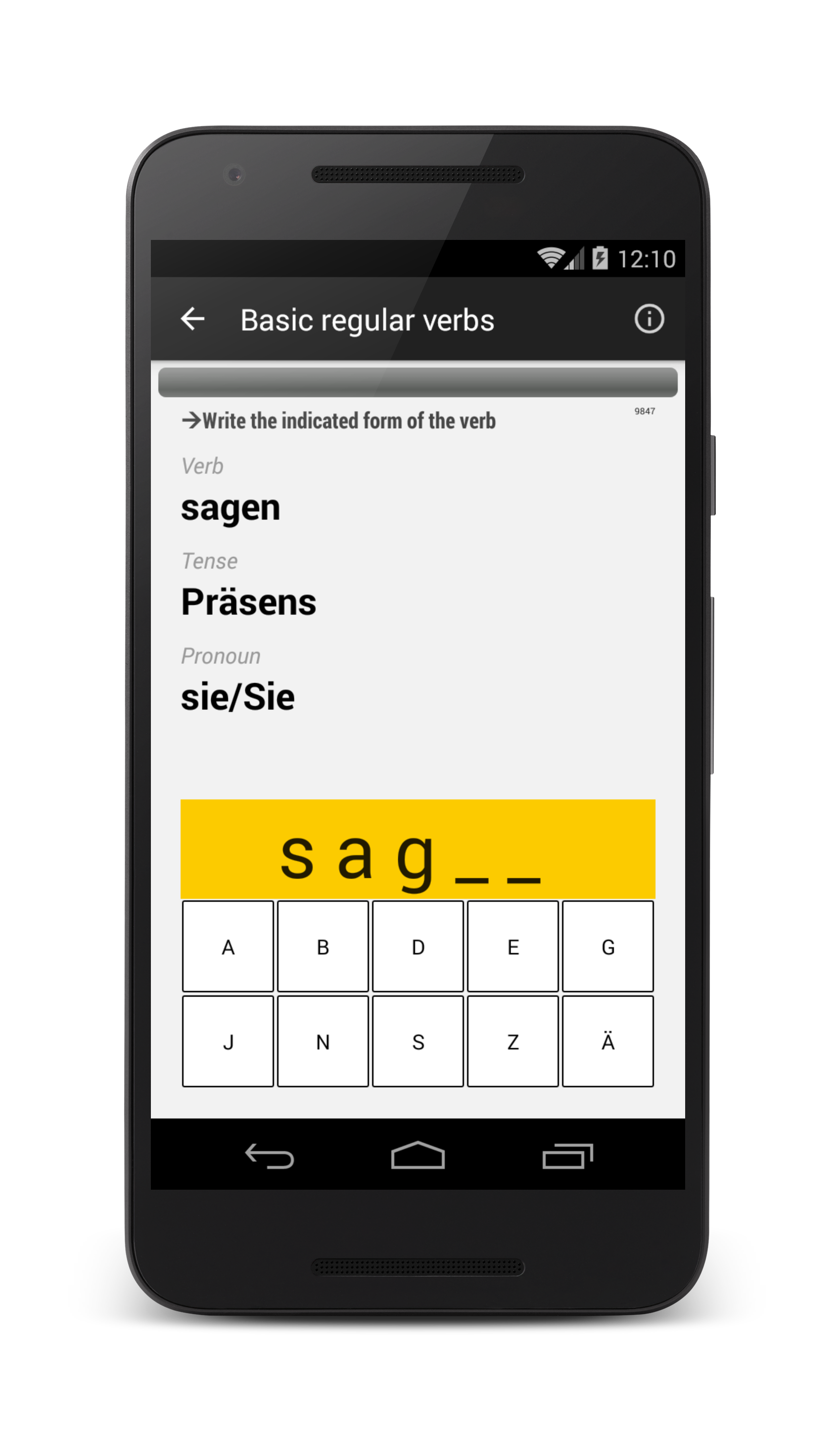 اسکرین شات 5 برنامه Verben - Trainer
