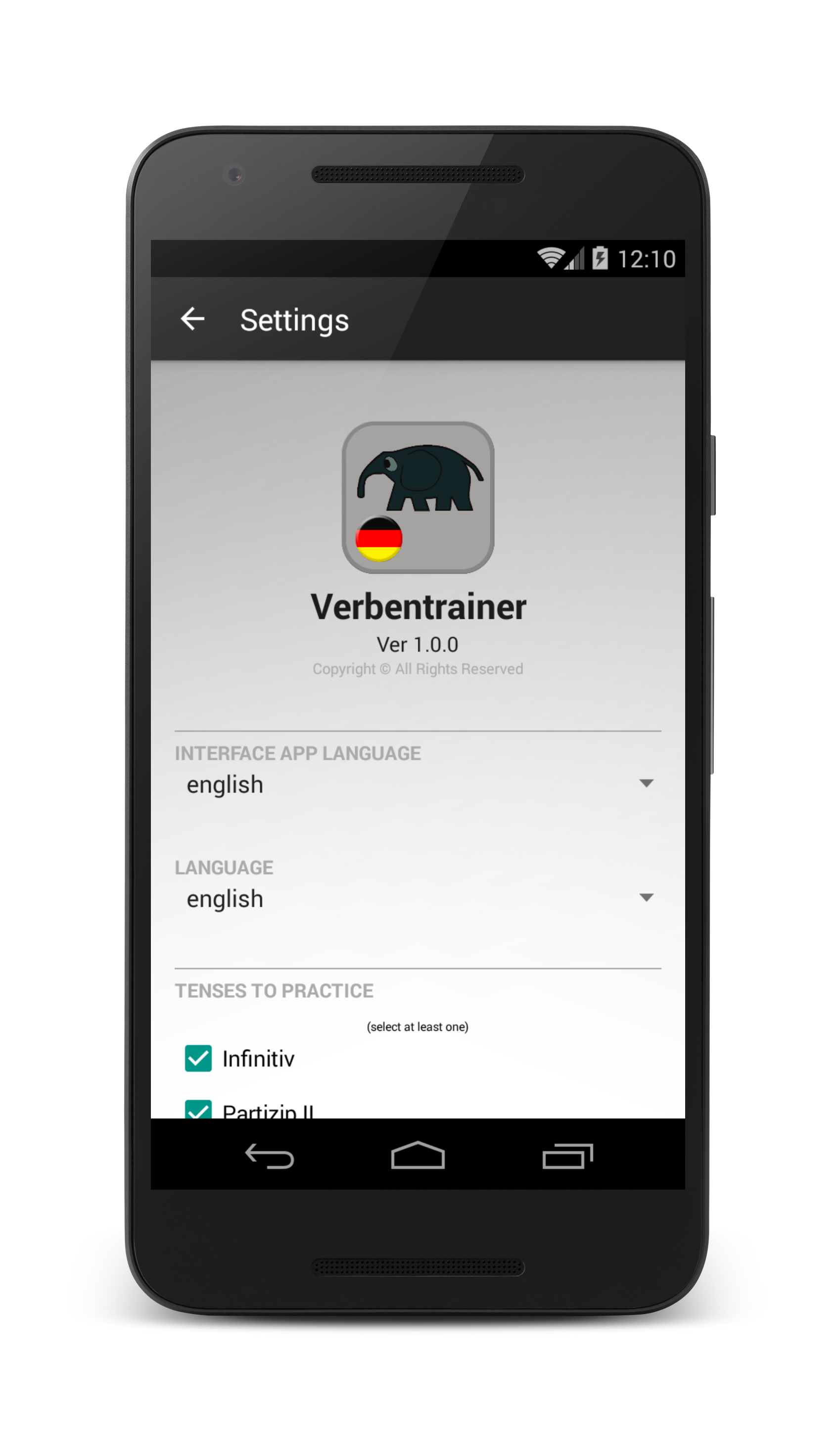 اسکرین شات 6 برنامه Verben - Trainer
