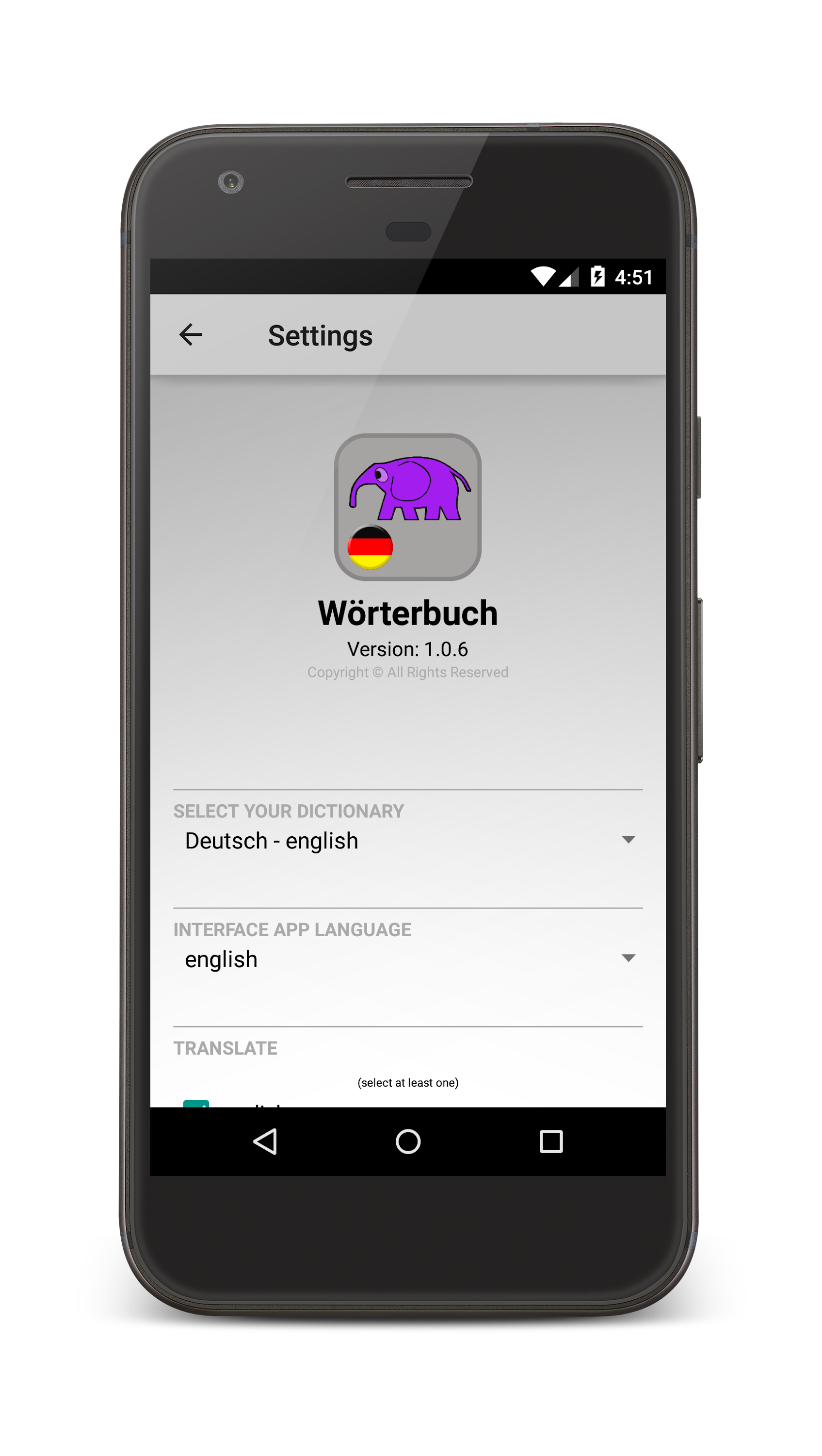 اسکرین شات 5 برنامه German Dictionary