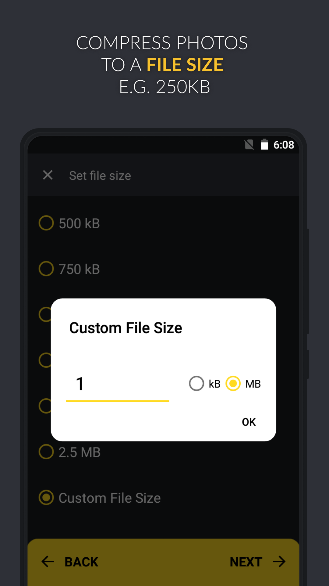 اسکرین شات 4 برنامه Puma: Photo Resizer Compressor