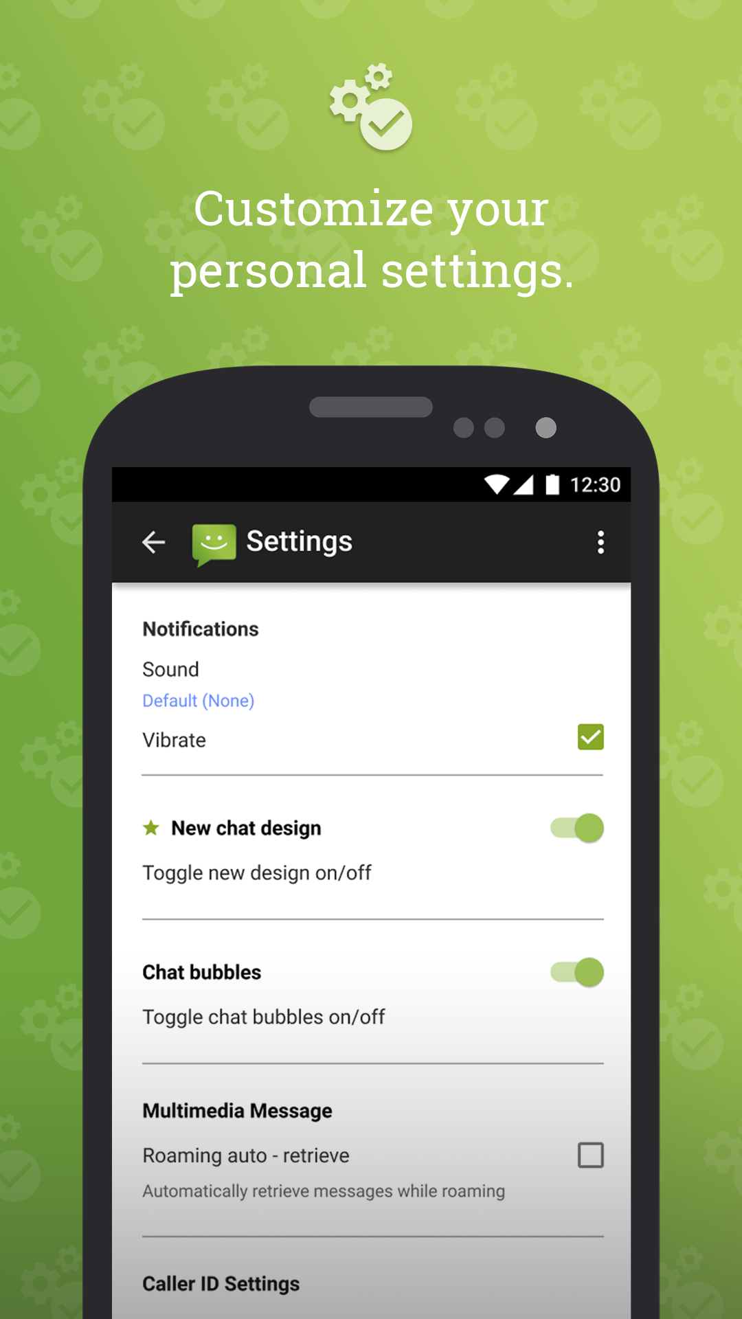 اسکرین شات 7 برنامه The Text Messenger App