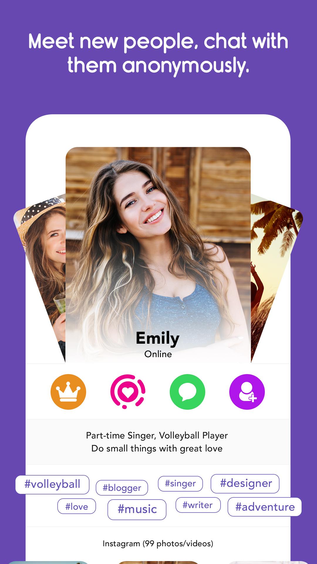 اسکرین شات 1 برنامه Connected2.me Chat Anonymously