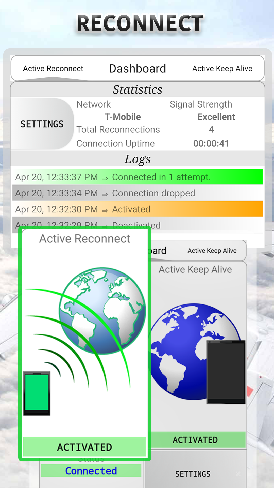 اسکرین شات 2 برنامه Connection Stabilizer Booster
