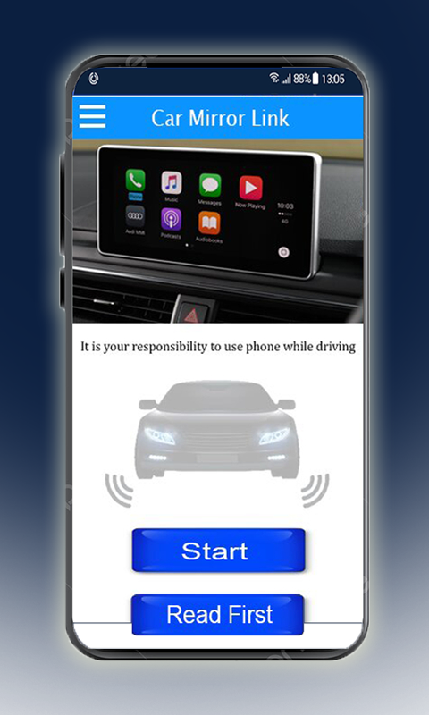 اسکرین شات 3 برنامه Mirror Link Phone to car